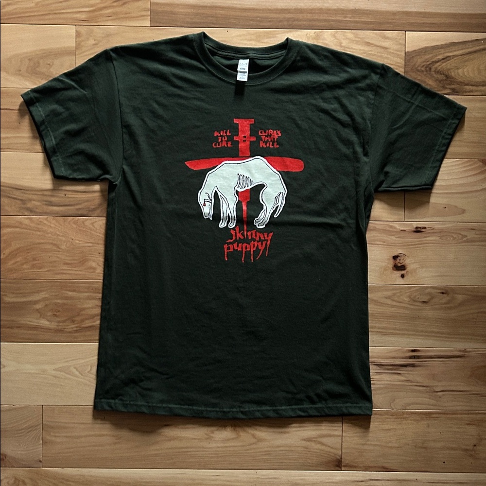 Skinny Puppy - Kill to cure - Cures that kill. Forest Green size Large.